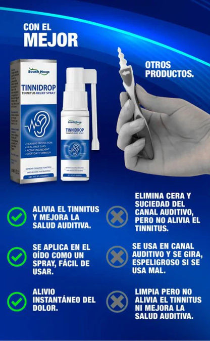 Tinnidrop - Limpieza profunda y alivio rápido para oídos tapados