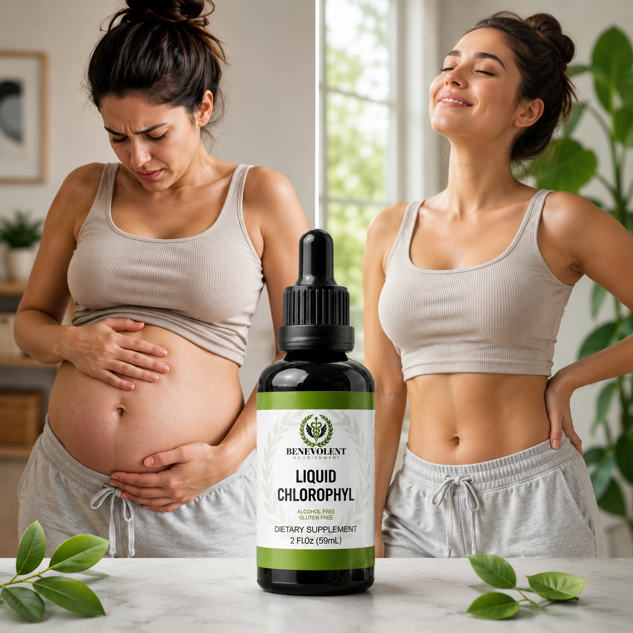 Clorofila Benevolent -  Ayuda a sentir tu abdomen más ligero cada día